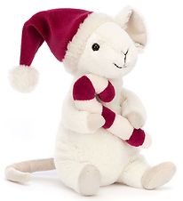 Jellycat Bamse - 18 cm - Merry Mouse With Candy Cane