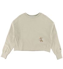 Calvin Klein Sweatshirt - Monogram - Eggshell