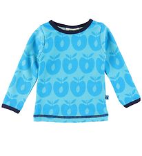 Smfolk Bluse - Uld - Retro Apple - Blue Atoll