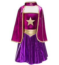 Great Pretenders Udklædning - Superhero Star - Magenta