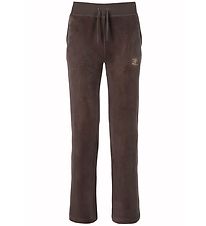 Juicy Couture Sweatpants - Velour - Bitter Chocolate