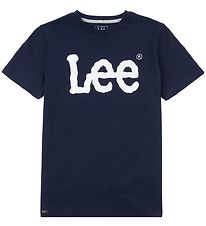 Lee T-shirt - Wobbly Graphic - Navy Blazer