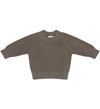 That's Mine Bluse - Flo Sweater - Earth Brown Melange