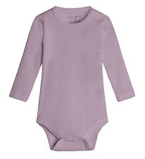 Hust and Claire Body l/ - Berry - Rib - Uld - Dusty Rose