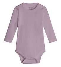 Hust and Claire Body l/æ - Berry - Rib - Uld - Dusty Rose