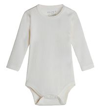 Hust and Claire Body l/ - Berry - Rib - Uld - Off White