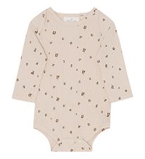Monsieur Mini body l/æ - Off White m. Chokolade