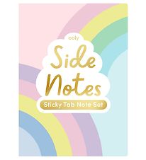 Ooly Sticky Notes Bog - Side Notes - Pastel Rainbows