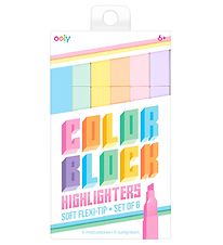 Ooly Overstregningstuscher - 6 Stk - Color Block Highlighters