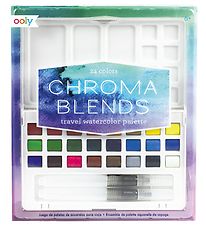 Ooly Vandfarver - 24 Stk - Chroma Blends Travel Watercolor Palet