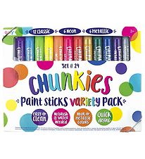 Ooly Tuscher - 24 Stk - Chunkies Paint Sticks Variety - Big