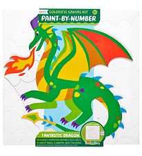 Ooly Paint By Number Sæt - Fantastic Dragon