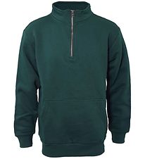 Hound sweatshirt - Half Zip - Deep green