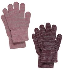 CeLaVi Handsker - Uld/Polyester - 2-pak - Rose Brown m. Refleks