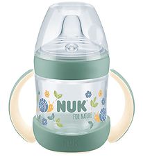 Nuk Drikkekop m. Hndtag og Tud - 150 ml - For Nature - Grn