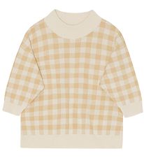 Monsieur Mini Bluse - Strik - Gingham - Moss/Offwhite