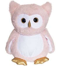 Teddykompaniet Bamse - Selvlysende Ugle - 23 cm - Lyserød
