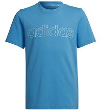 Adidas Performance T-Shirt - B Lin T - Blå