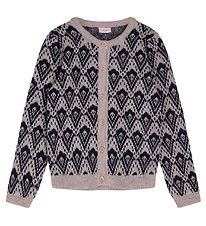 Noa Noa miniature Cardigan - Uld/Polyester - Becky - Brown/Blue Noa Noa miniature Cardigan - Uld/Polyester - Becky - Brown/Blue