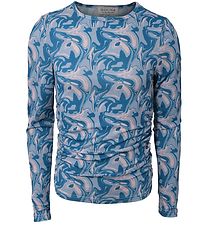 Hound Bluse - Graphic Top - Cobalt Blue Mix