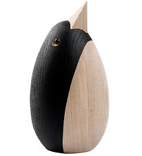 Novoform Træfigur - Penguin - Small - Natural Ash