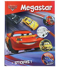 Megastar Malebog m. Klistermærker - 208 Sider - Cars