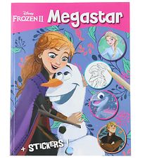 Megastar Malebog m. Klistermærker - 208 Sider - Frozen 2