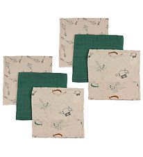 Pippi Baby Stofbleer - 6-Pak - 65x65 cm - Deep Lichen Green