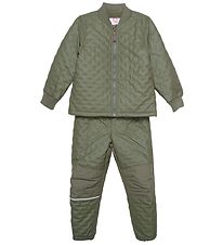 CeLaVi Termotj m. Fleece - Coated - Army