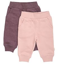 Minymo Sweatpants - 2-Pak - Misty Rose