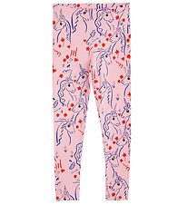 Mini Rodini Leggings - Scottish Unicorns AOP - Pink