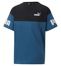 Puma T-shirt - Power Colorblock - Lake Blue