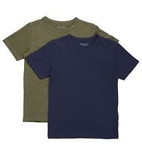 Minymo T-Shirt - 2-Pak - Dark Olive