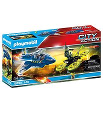 Playmobil City Action - Politi-jet: Dronejagt - 70780 - 44 Dele