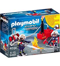 Playmobil City Action - Brandmænd Med Vandpumpe - 9468 - 40 Dele