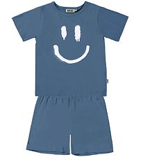 Molo T-shirt/Shorts Sæt - Luvis - Atlas Blue