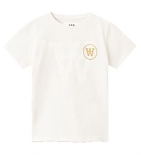 Wood Wood T-Shirt - Ola Tonal Logo T-Shirt - Off White