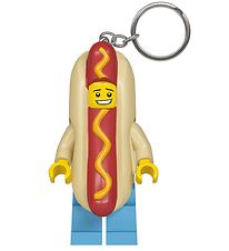 LEGO Nøglering m. Lommelygte - Lego Hot Dog Man 