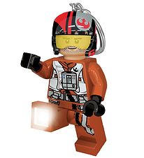 LEGO Star Wars Nøglering m. Lommelygte - Lego Poe Dameron 