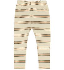 VACVAC Leggings - Rib - Carly - Seed Pearl Stripes