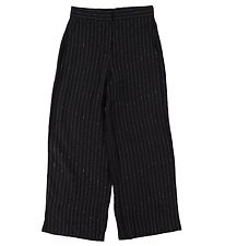 LMTD Bukser - NlfRin - Black/Pinstripes