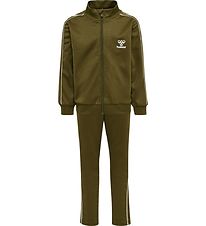 Hummel Træningssæt - hmlTrack - Dark Olive