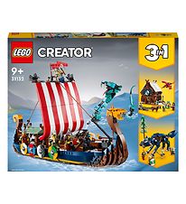 LEGO® Creator - Vikingskib og Midgårdsormen 31132 3-i-1 - 1192 D