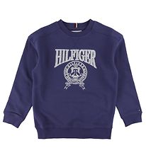 Tommy Hilfiger Sweatshirt - U Hilfiger Varsity - Pilot Blue