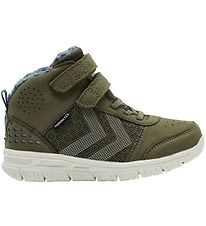 Hummel Støvler - Crosslite Winther Mid Tex Jr - Dark Olive Hummel Støvler - Crosslite Winther Mid Tex Jr - Dark Olive