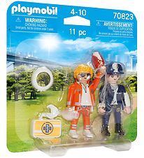 Playmobil DuoPack - Akutlæge Og Politibetjent - 70823 - 11 Dele