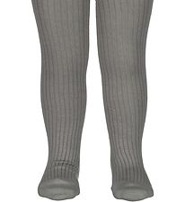 MarMar Strømpebukser - Rib - Grey Melange