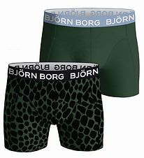 Björn Borg Boxershorts - 2-Pak - Grøn/Sort