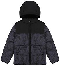 Champion Fashion Dynejakke - Sort/Grå m. Mønster