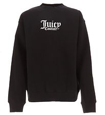 Juicy Couture Sweatshirt - Fleece - Sort m. Logo